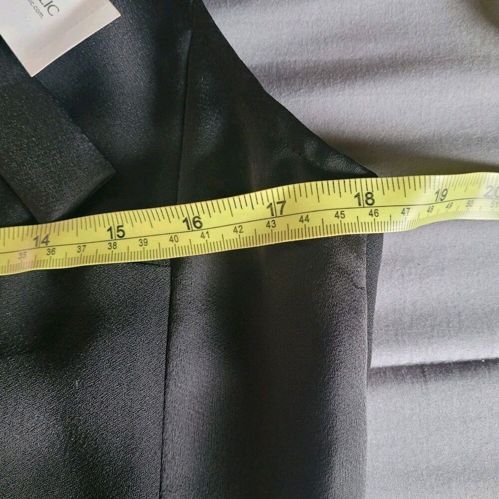 Banana Republic Wide Leg Sleeveless Jumpsuit Trousers Size 6 Tuxedo Tie Neck Nwt - Picture 3 of 8